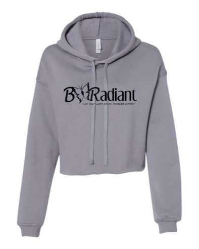 Cropped Fleece Hoodie - Logo