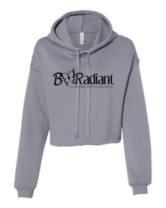 Cropped Fleece Hoodie - Logo