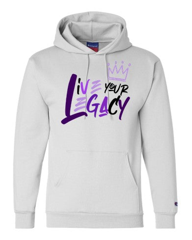 Live Your Legacy Queen Graffiti (Purple) - Champion Hoodie