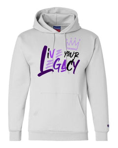 Live Your Legacy Queen Graffiti (Purple) - Champion Hoodie
