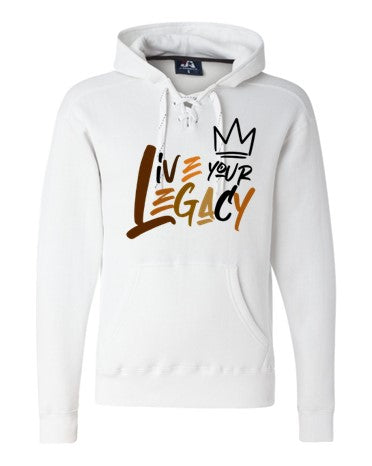 Live Your Legacy King Graffiti (Brown) - Lace Cotton Hoodie