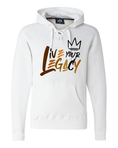 Live Your Legacy King Graffiti (Brown) - Lace Cotton Hoodie