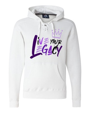 Live Your Legacy Queen Graffiti (Purple) - Lace Cotton Hoodie